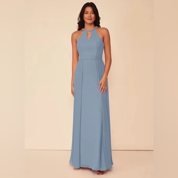 Azazie Melody Dress in Dusty Blue- New With Tags - Picture 7 of 7